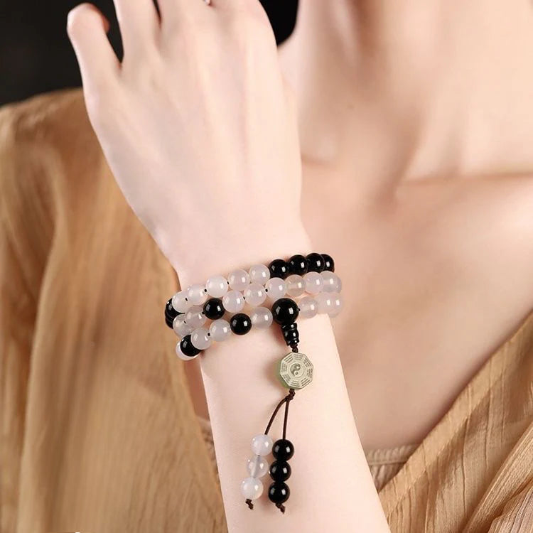 Taoist Flowing Beads Taishang Laojun 81st Handheld Dao Flowing Beads Men's and Women's Taoist 81 Yin and Yang Tai Chi Gossip