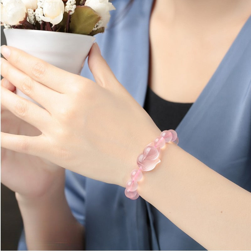 Natural powder crystal fox bracelet ice powder crystal bracelet jewelry