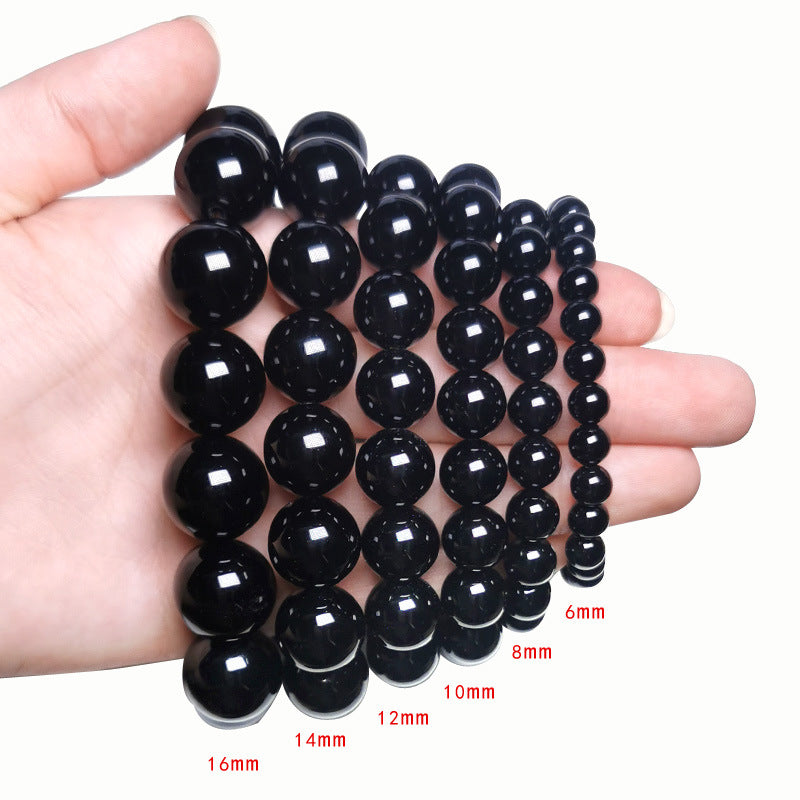 Natural ice obsidian bracelet heals negative energy and increases confidence. Safe and rich bracelet.