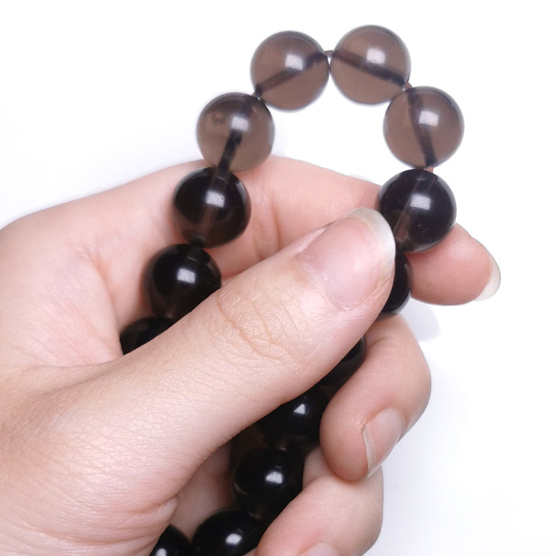 Natural ice obsidian bracelet heals negative energy and increases confidence. Safe and rich bracelet.