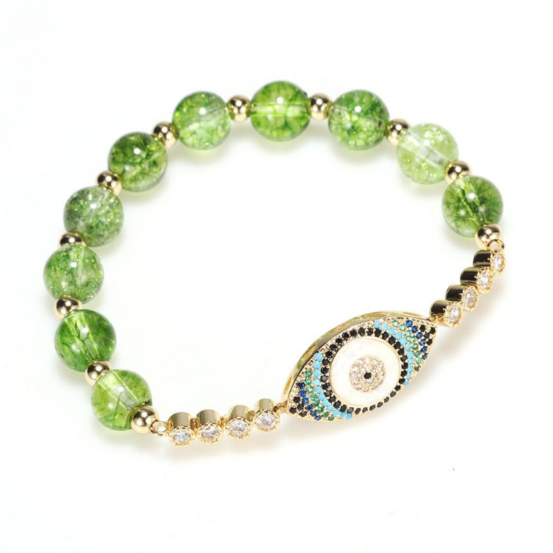 Peridot Bracelet Devil's Eye Bracelet