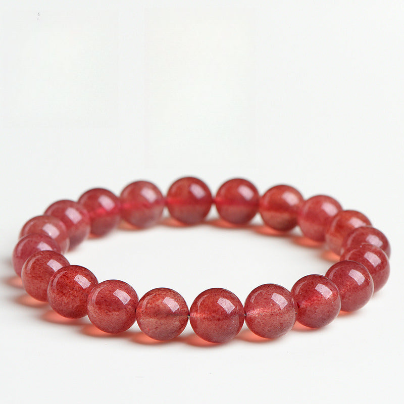 Natural scarcity, best blood red strawberry crystal bracelet.