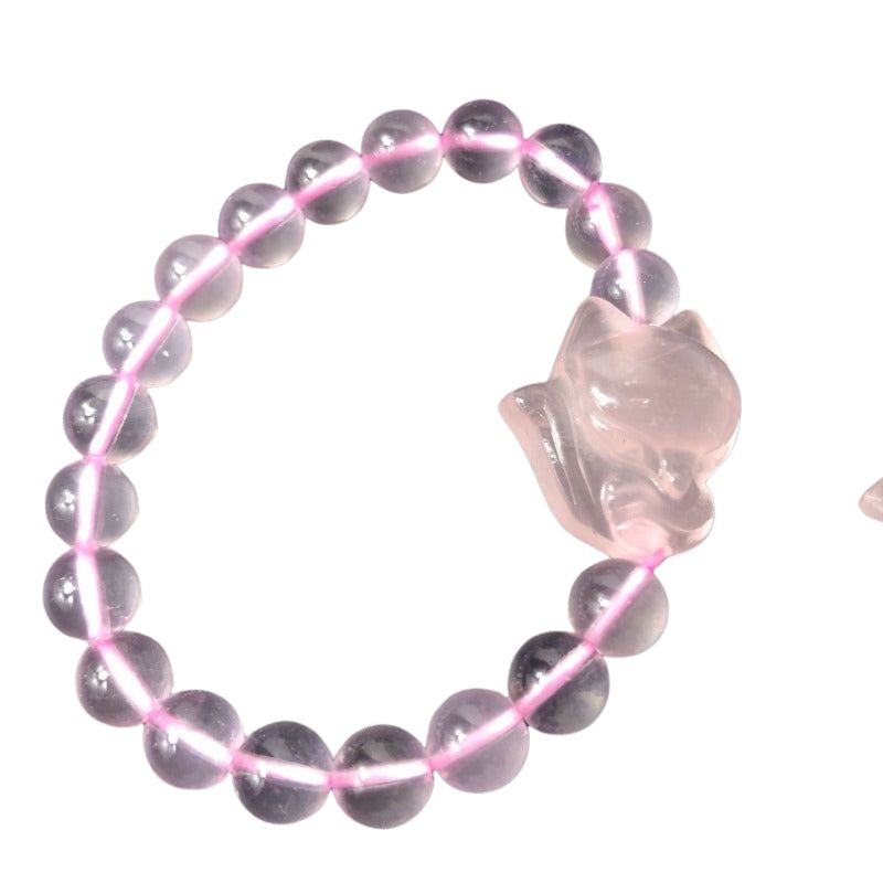 Natural powder crystal fox bracelet ice powder crystal bracelet jewelry