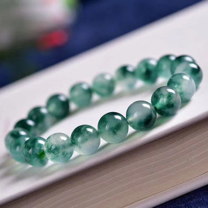 Natural aquatic jade bracelet chalcedony bracelet women's couple jewelry Valentine's Day gift