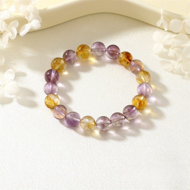 Lucky yellow crystal bracelet for good luck.