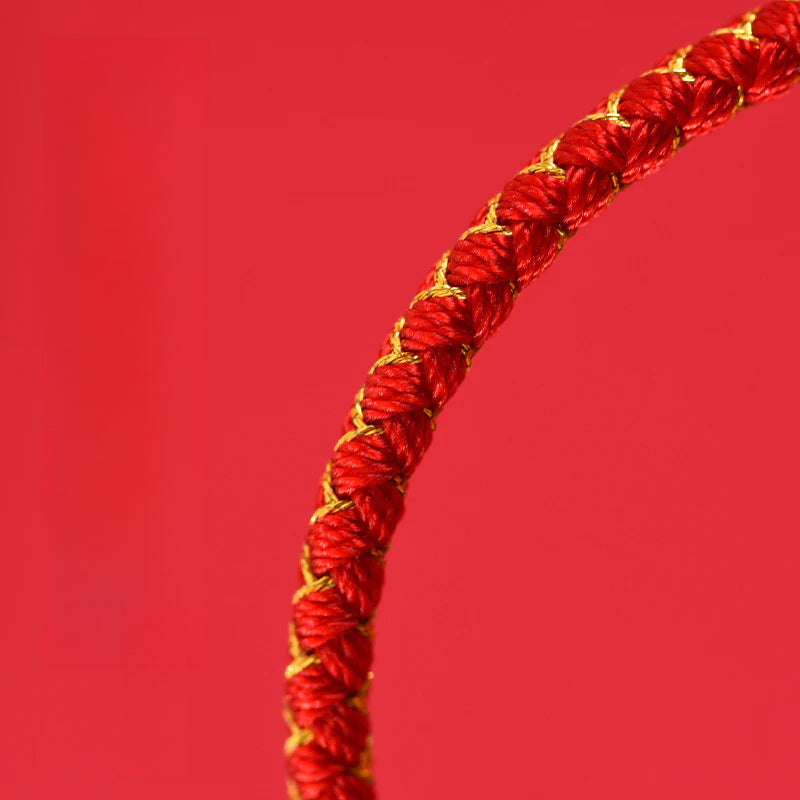 Taoist 2025 Year of the Snake Birthday Year Red Hand Rope Small Red Rope Bracelet Female Amulet Birthday Year Auspicious Wear of the Snake