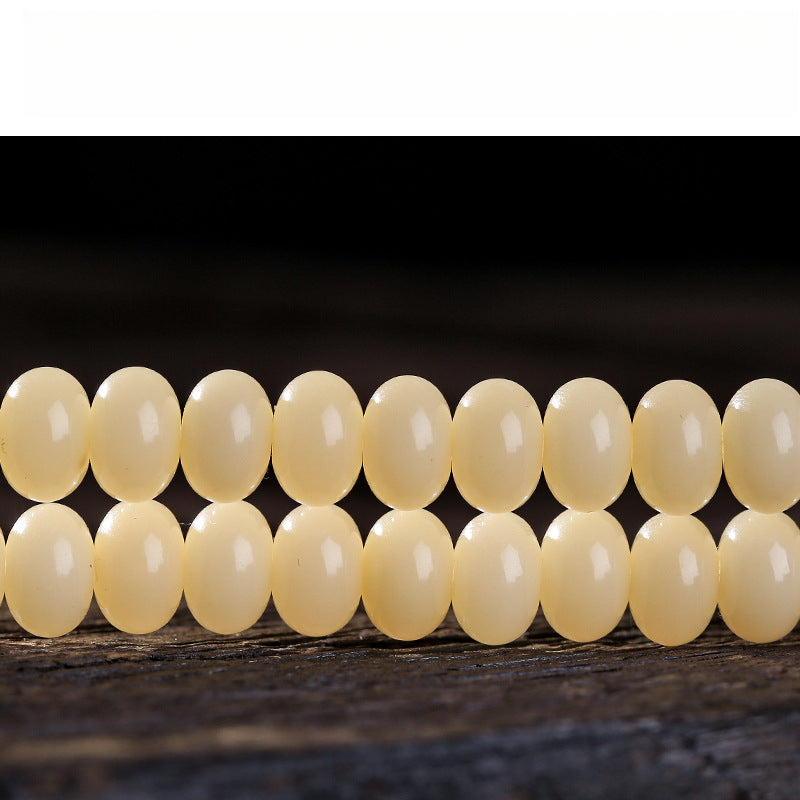 Natural Bodhi Root Double Circle Bracelet Buddha Bead Rosary Bodhi Seed Bracelet