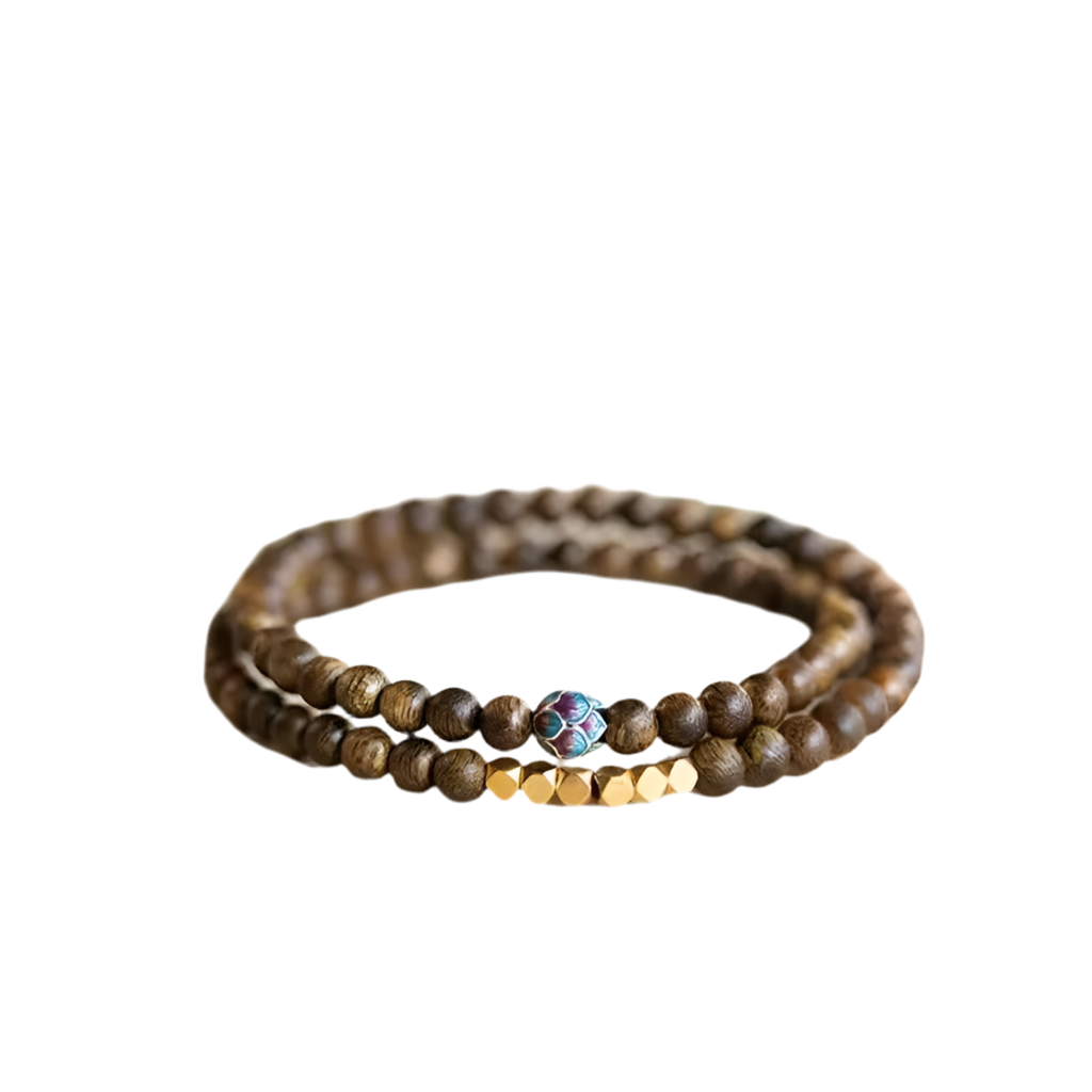 Sandalwood bead bracelet, soothing the nerves and calming the heart