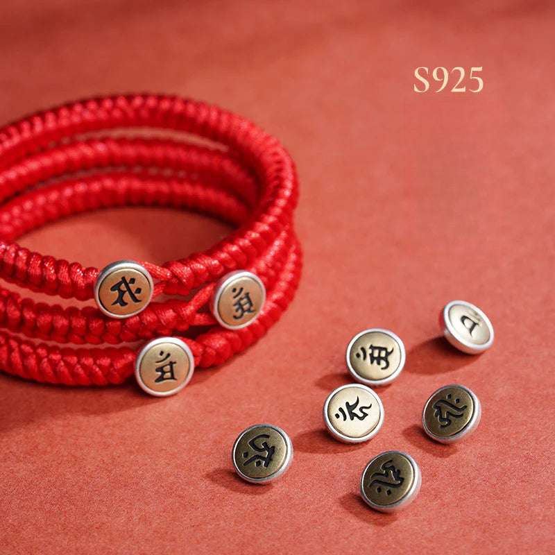 Taoist 2025 Year of the Snake, Birthday Year, Red Rope Bracelet Male Zodiac Tibetan Braided Red Hand Rope Female