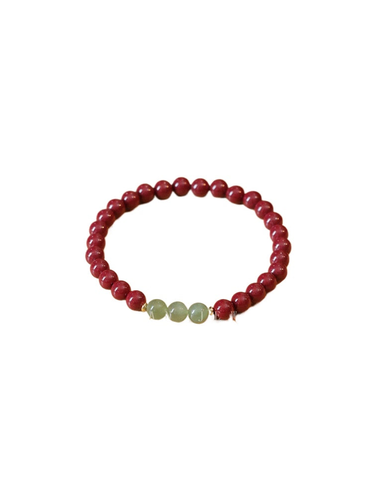 Today's free offer: Cinnabar and jade bead bracelet. Protective, lucky and wards off evil spirits in one's zodiac year.