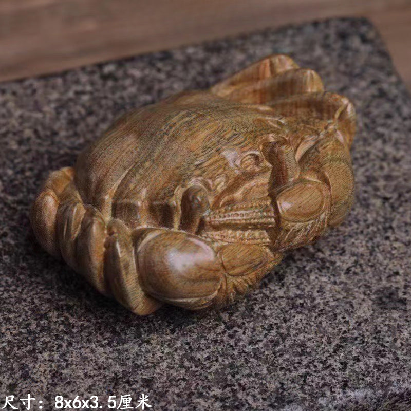 Green sandalwood handle key pendant mascot