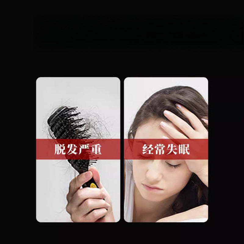 Horn comb beef bone massage meridian comb