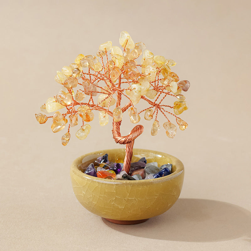 Crystal Fortune Tree Ornament Cornucopia