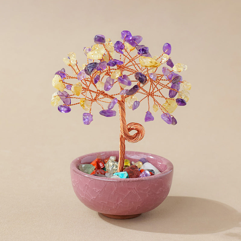 Crystal Fortune Tree Ornament Cornucopia