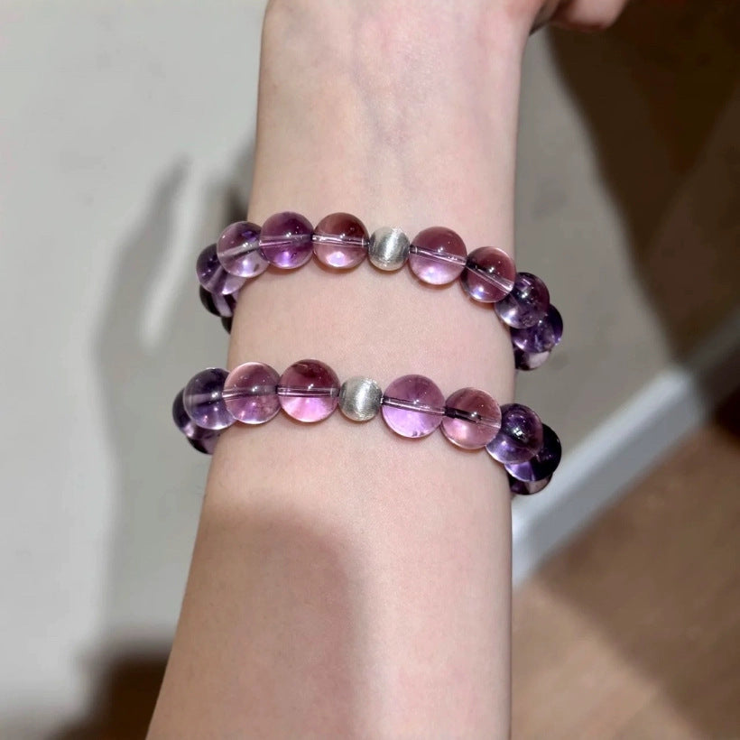 Natural amethyst purified magnetic field bracelet women's
