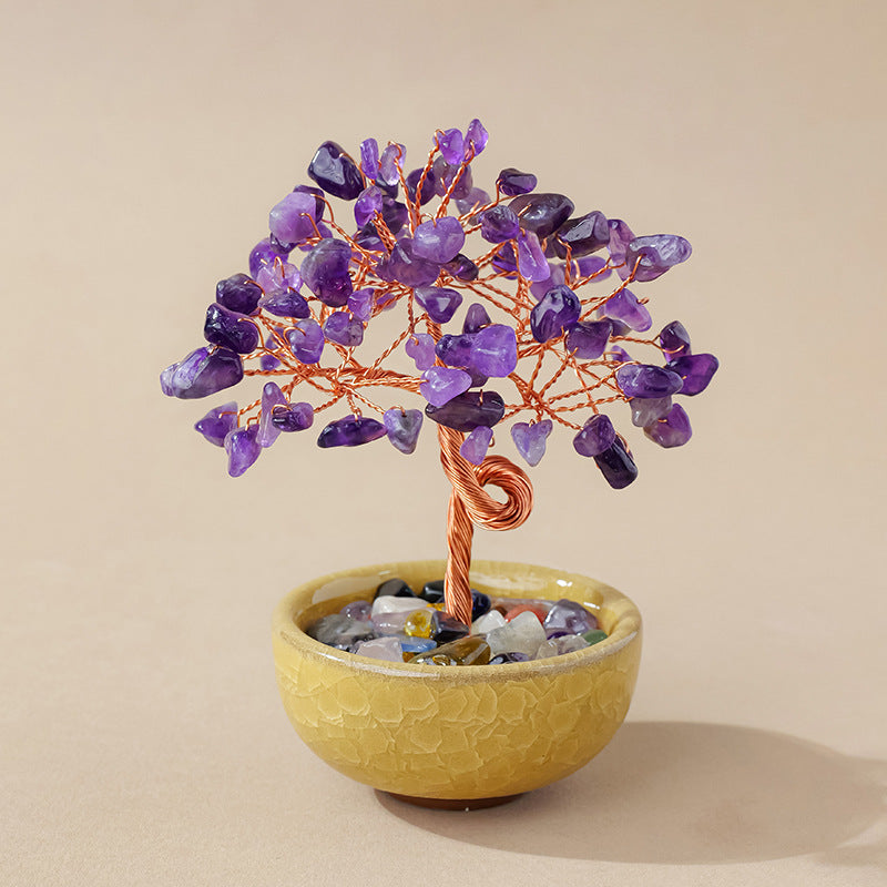 Crystal Fortune Tree Ornament Cornucopia