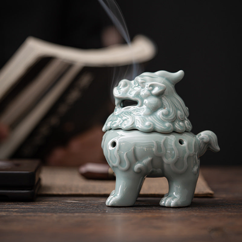 Celadon incense burner reflux aromatherapy burner