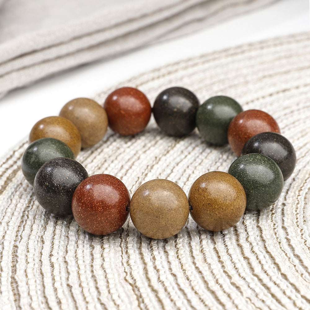 Natural ancient Hexiang beads, five elements of fragrant beads, bracelet, Buddha handmade Chinese herbal medicine fragrant beads