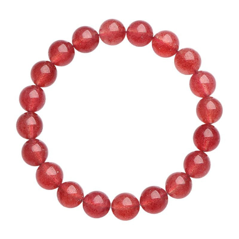 Natural scarcity, best blood red strawberry crystal bracelet.