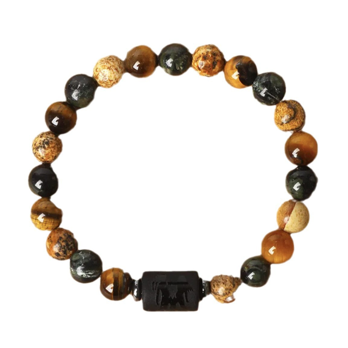 Free Today: Natural Stone Twelve Constellation Bracelet Picture Beaded Bracelet Tiger's Eye Constellation Bracelet