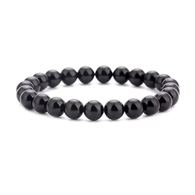 Free Today: Agate Volcanic Stone Round Beads Natural Gems Bracelet Blessing Protection