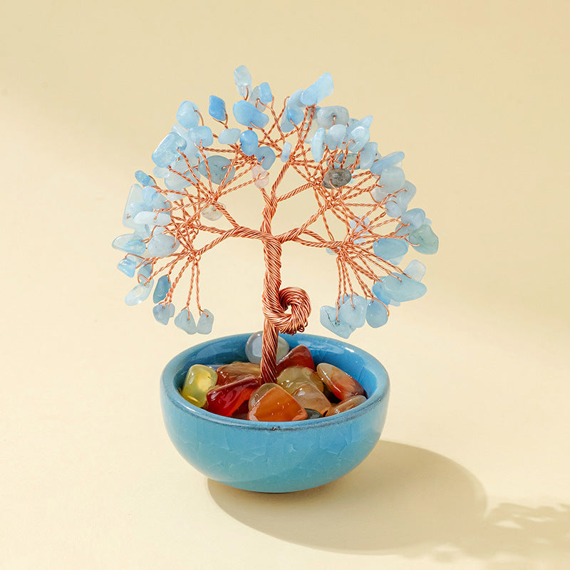 Crystal Fortune Tree Ornament Cornucopia