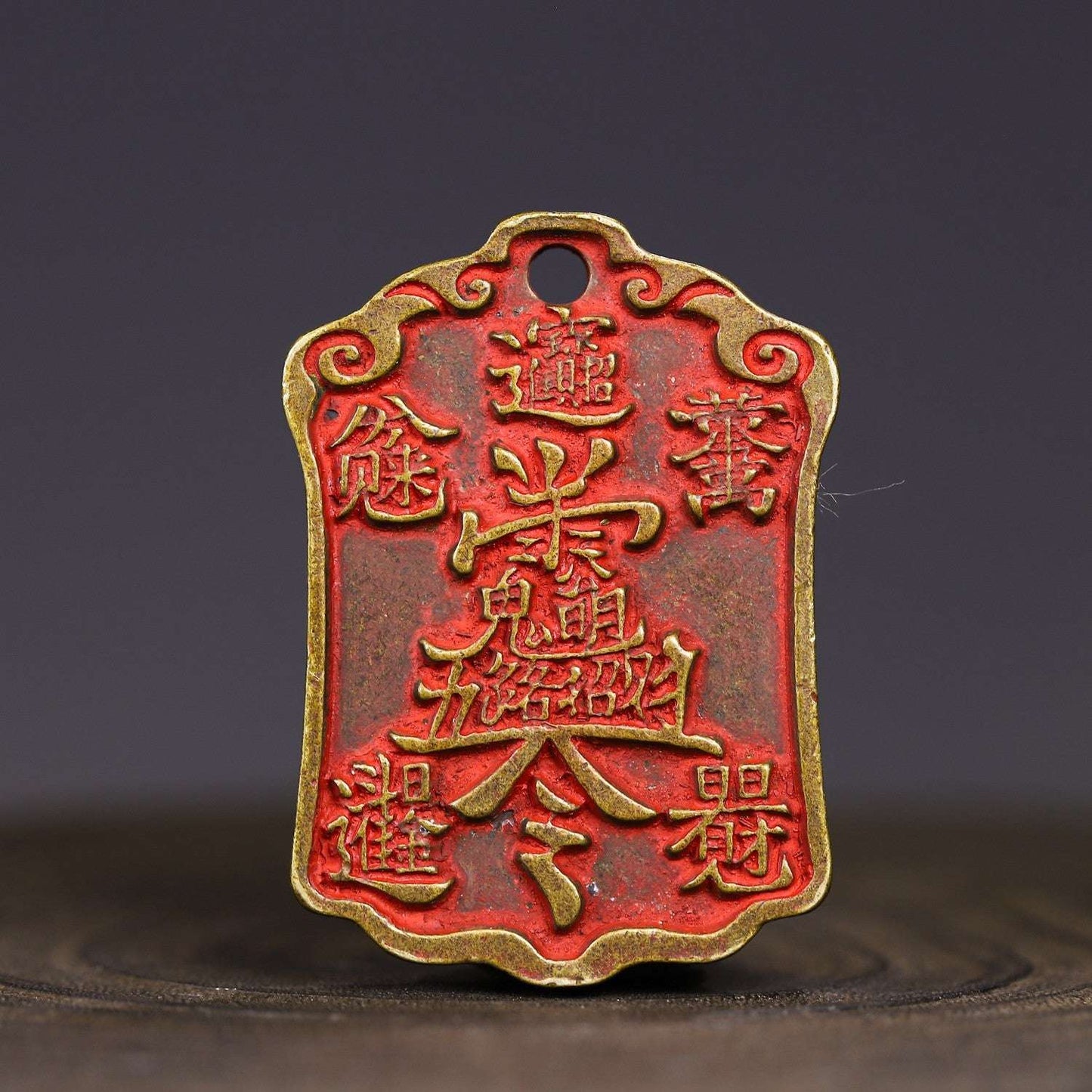 New brass cinnabar Taoist officials bless antiques, mountain ghosts, gossip and spend money