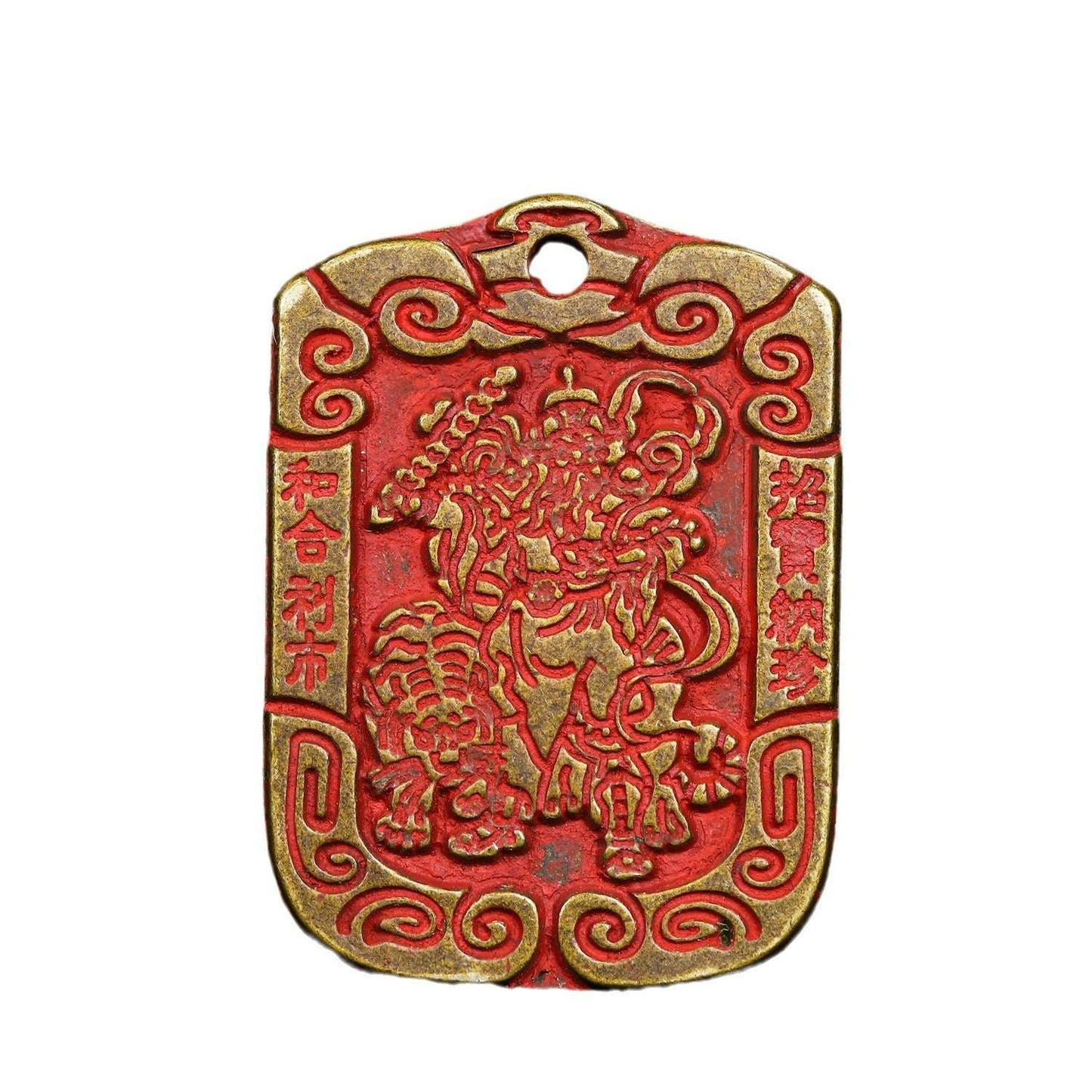 New brass cinnabar Taoist officials bless antiques, mountain ghosts, gossip and spend money