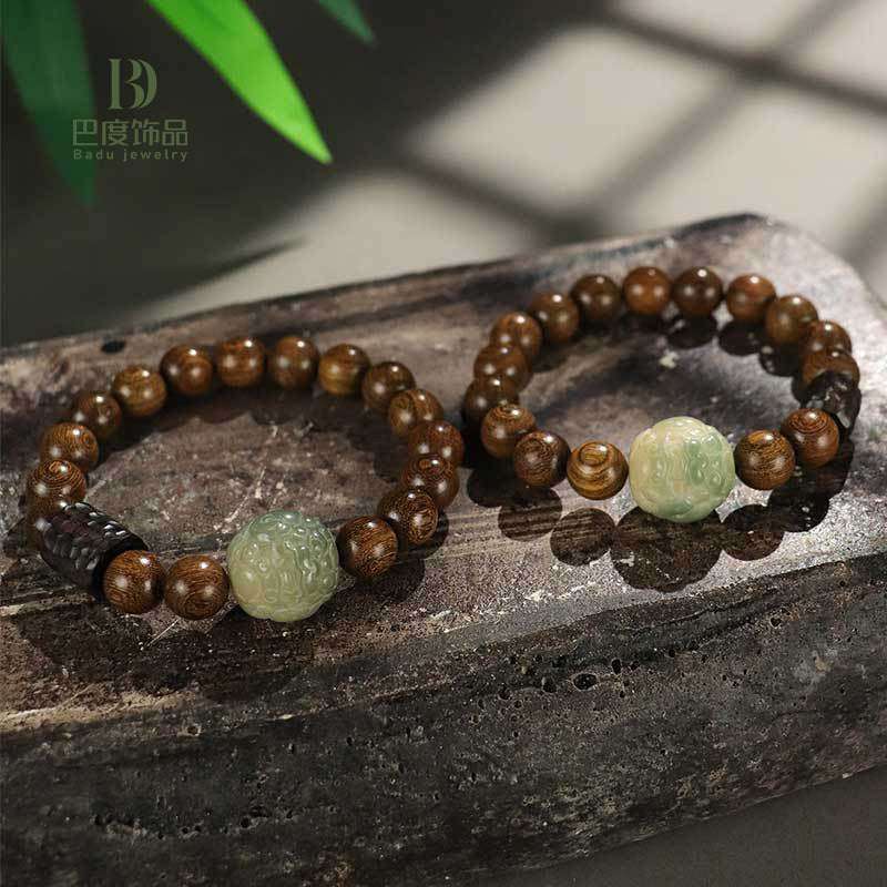 Free Today: Bodhi Pixiu Beaded Couple Bracelet Women's Ebony Bracelet