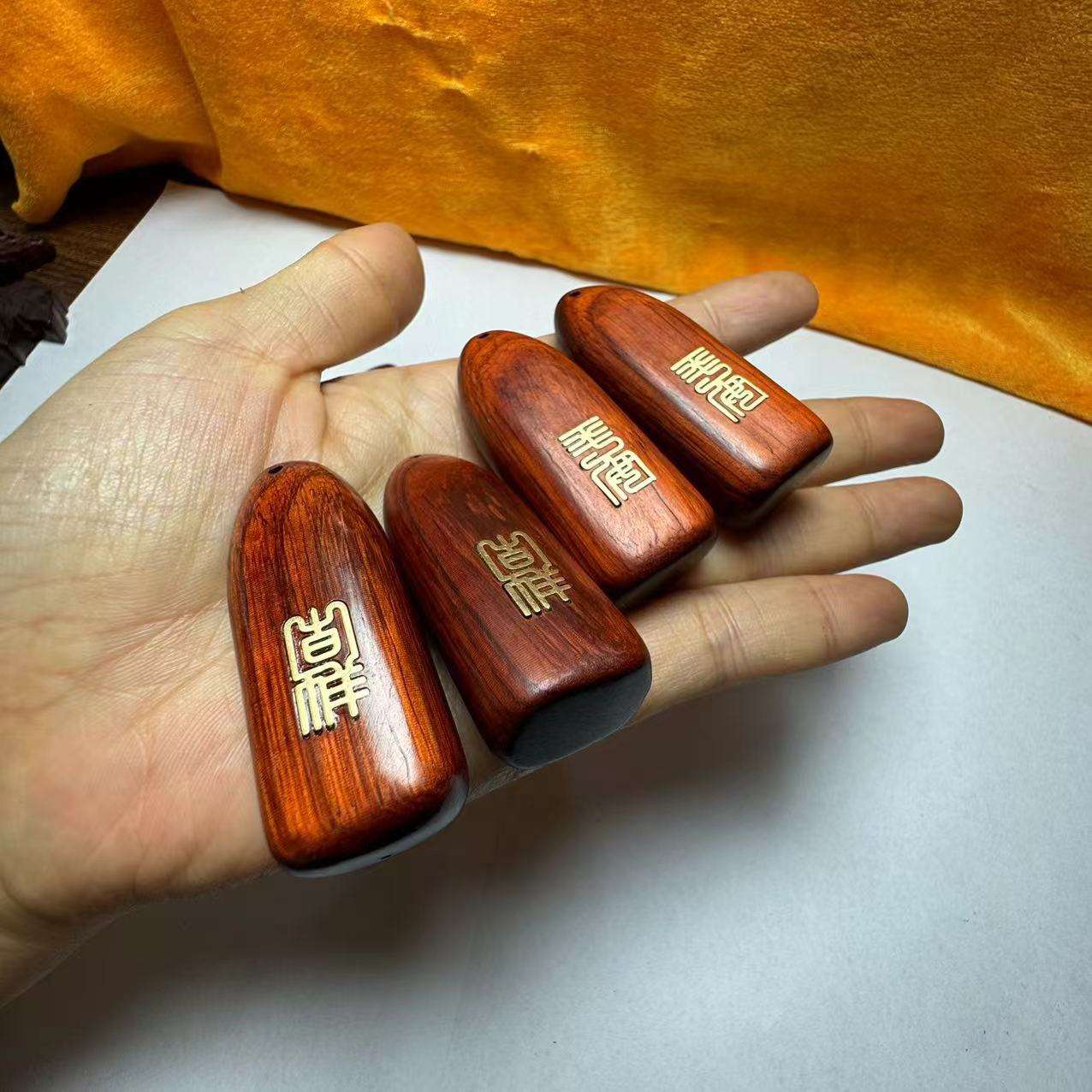 Free today: Light sandalwood double-sided safe and auspicious no matter brand inlaid with brass DIY pendant for safety and body protection