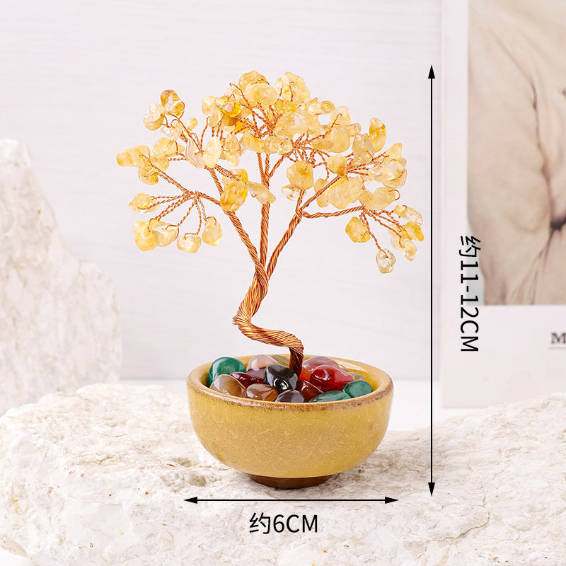 Crystal Fortune Tree Ornament Cornucopia