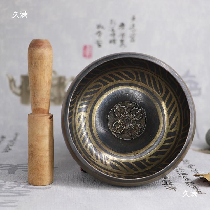 Handmade Tibetan six-character mantra Tibetan bowl sound therapy bowl