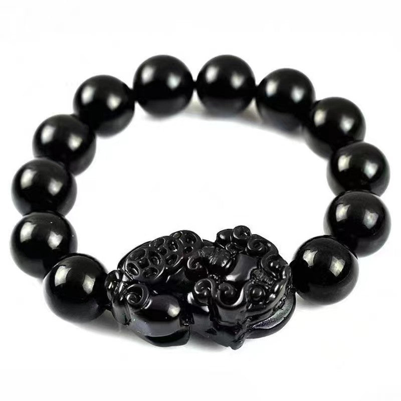 Natural Obsidian Pixiu Lucky Bracelet