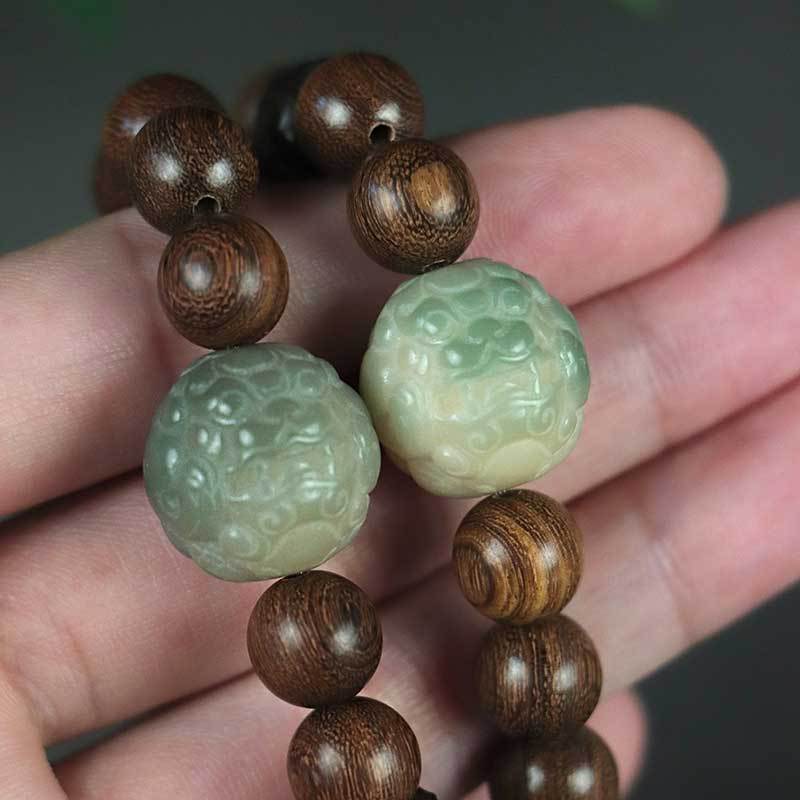 Free Today: Bodhi Pixiu Beaded Couple Bracelet Women's Ebony Bracelet