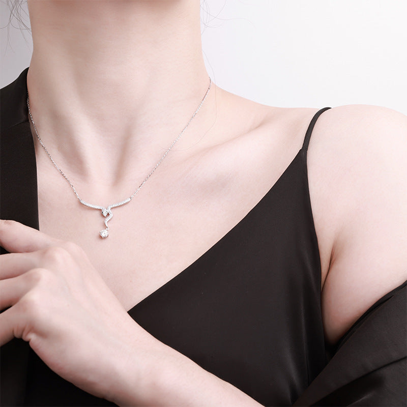 Zircon necklace for the Year of the Snake