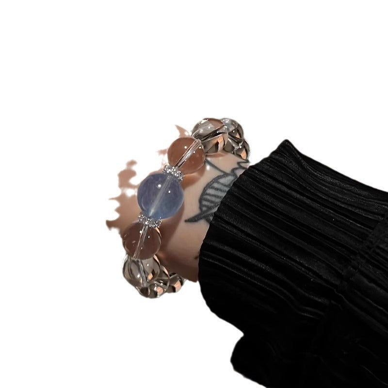 White Crystal Bracelet Women Purify the magnetic field and discharge negative energy.