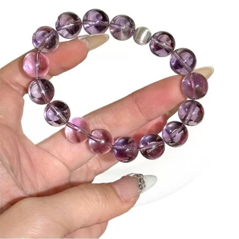 Natural amethyst purified magnetic field bracelet women's