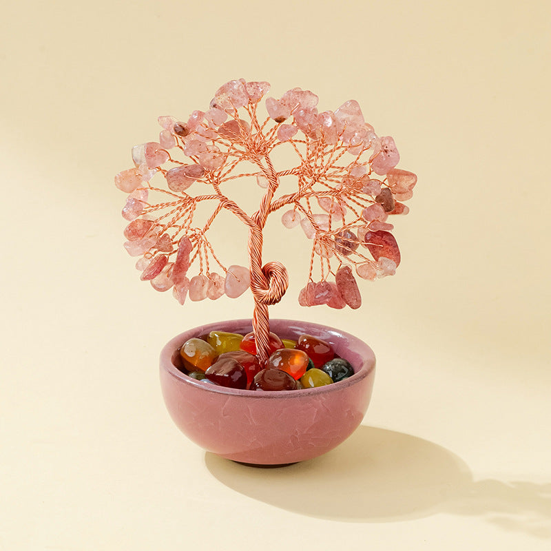 Crystal Fortune Tree Ornament Cornucopia