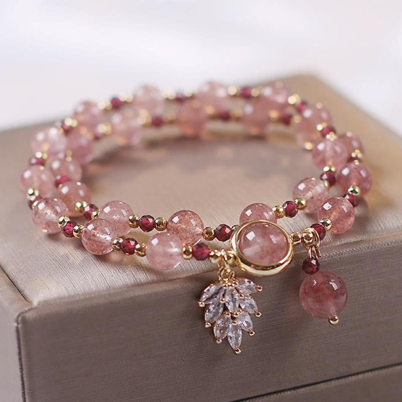 Color hair crystal bracelet bracelet.