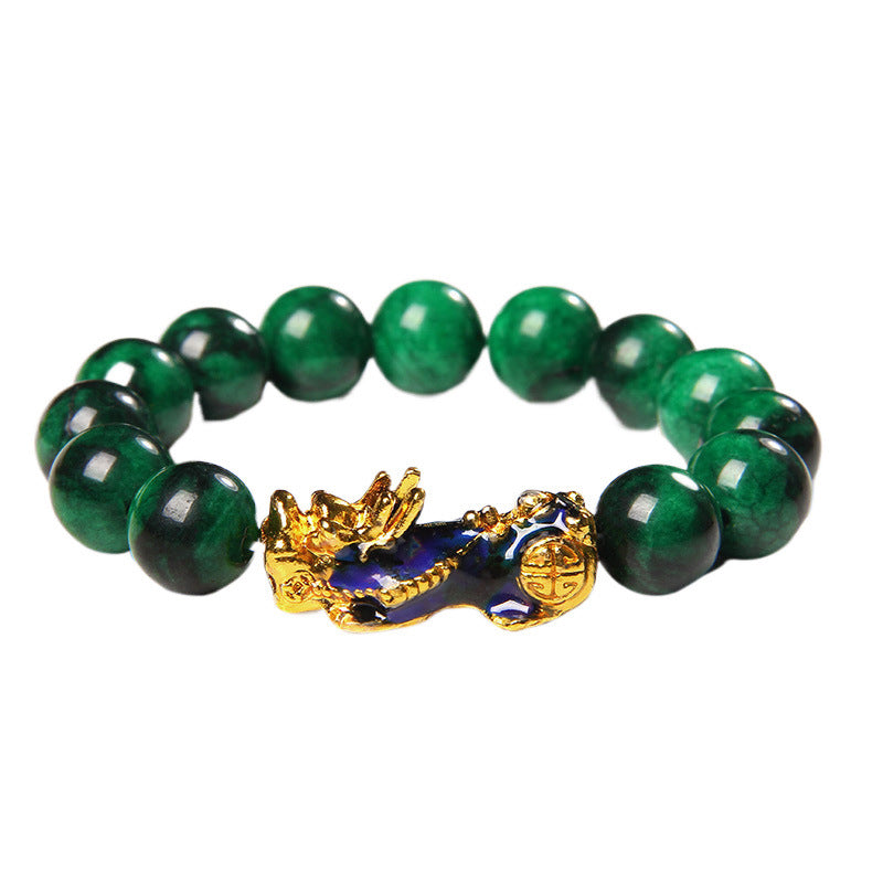 Temperature-sensitive color-changing lucky men's and women's bracelets jewelry