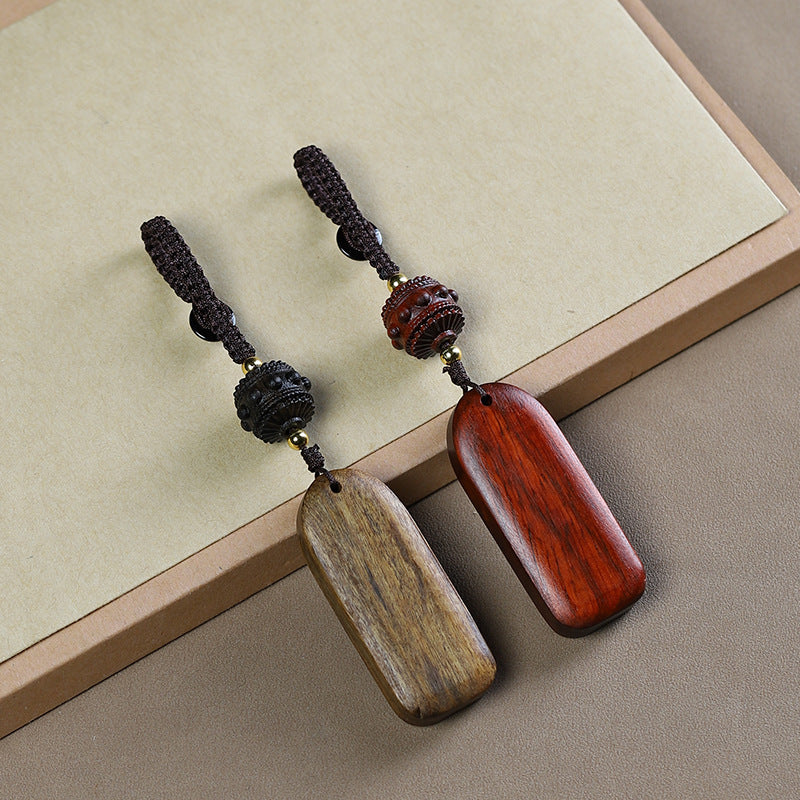 Green sandalwood safe brand car keychain pendant pendant