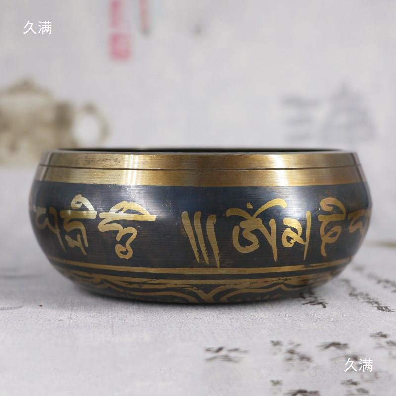 Handmade Tibetan six-character mantra Tibetan bowl sound therapy bowl