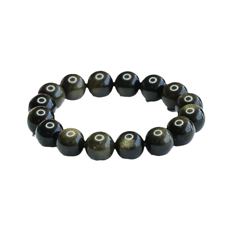 Obsidian Bracelet Obsidian Sands Crystal Bracelet Fortune Bracelet Wealth and Good Luck