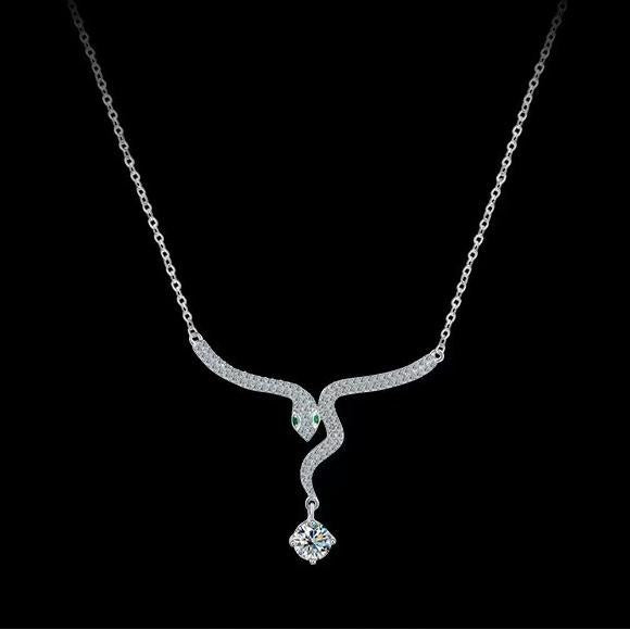 Zircon necklace for the Year of the Snake