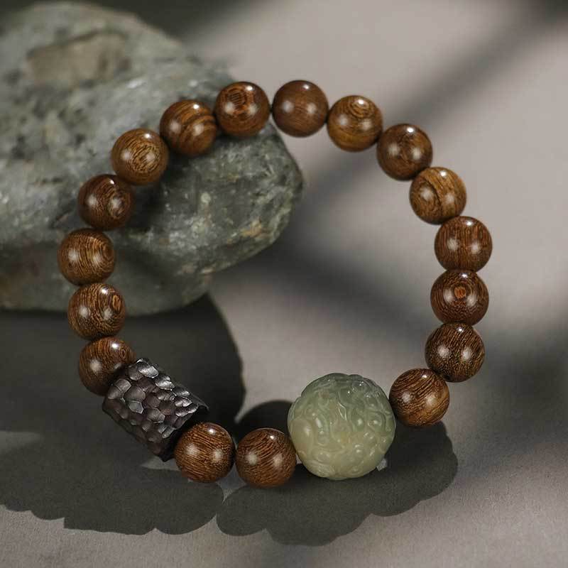 Free Today: Bodhi Pixiu Beaded Couple Bracelet Women's Ebony Bracelet