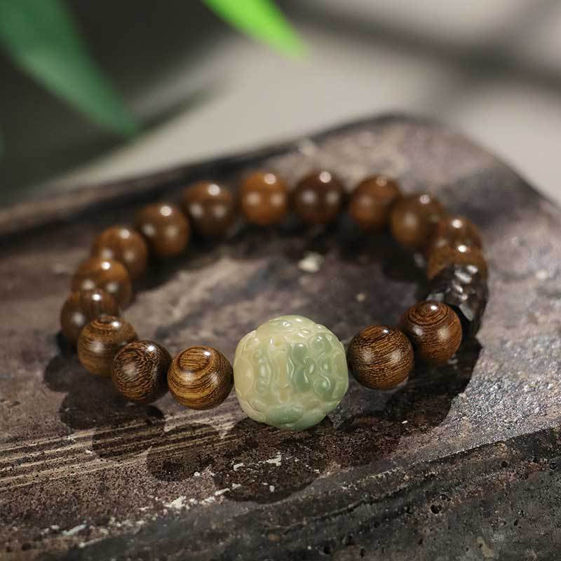 Free Today: Bodhi Pixiu Beaded Couple Bracelet Women's Ebony Bracelet