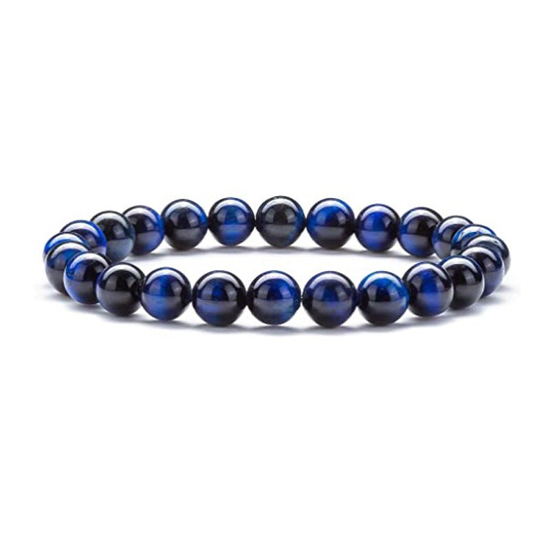 Free Today: Agate Volcanic Stone Round Beads Natural Gems Bracelet Blessing Protection