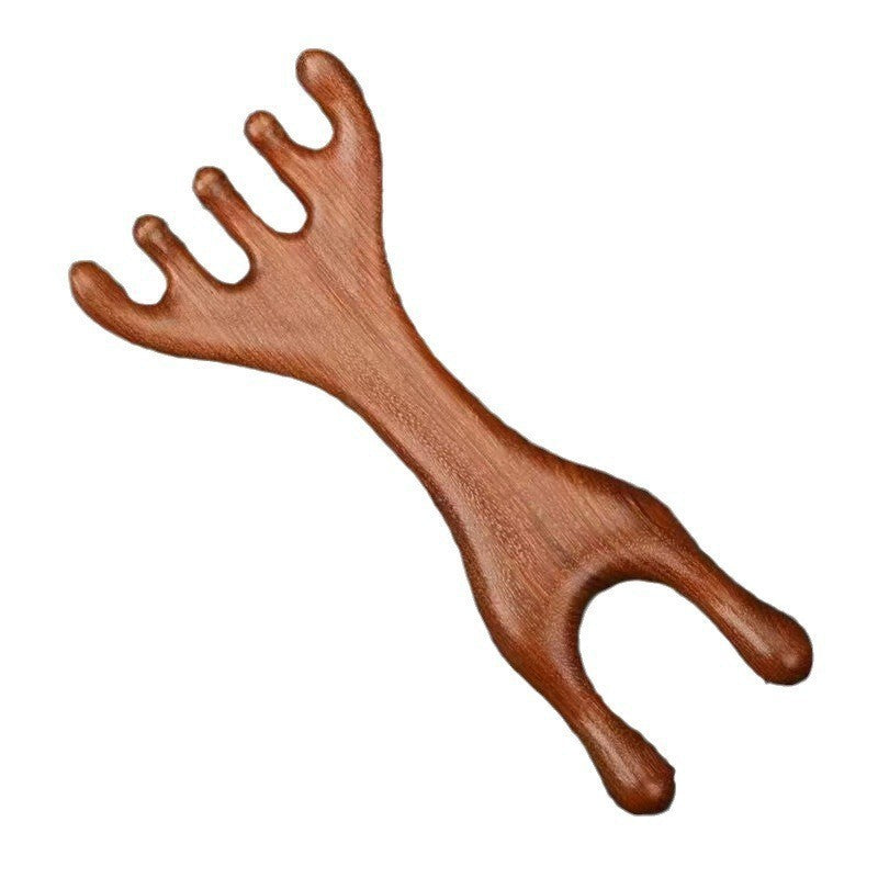 Sandalwood comb meridian massage comb