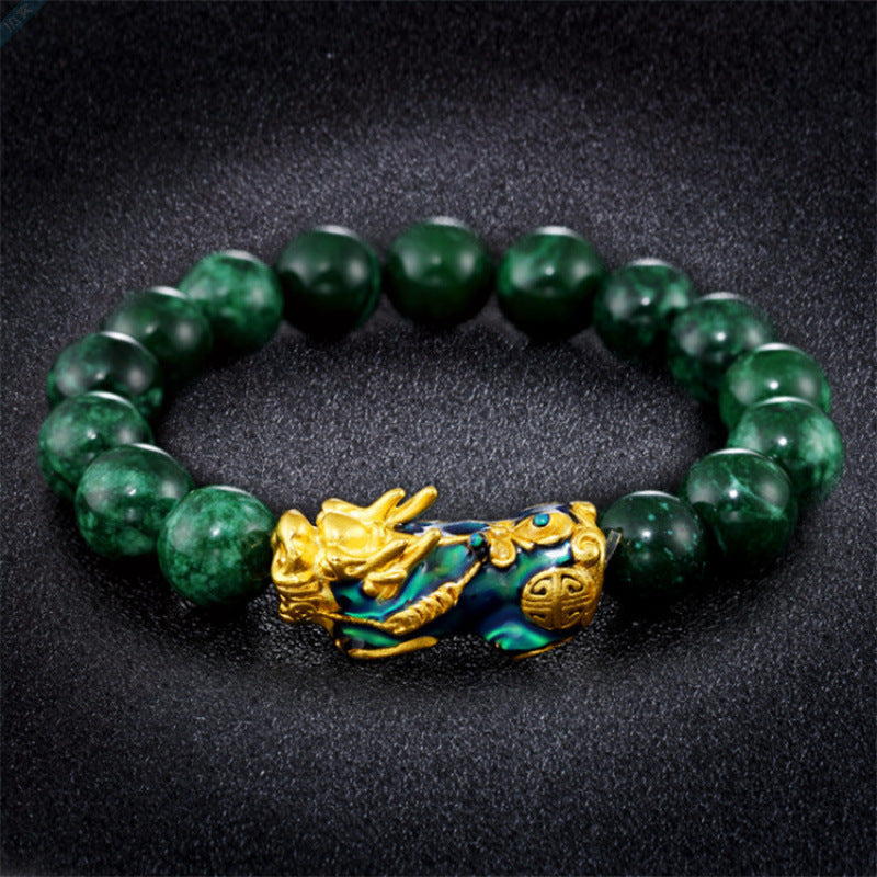 Temperature-sensitive color-changing lucky men's and women's bracelets jewelry