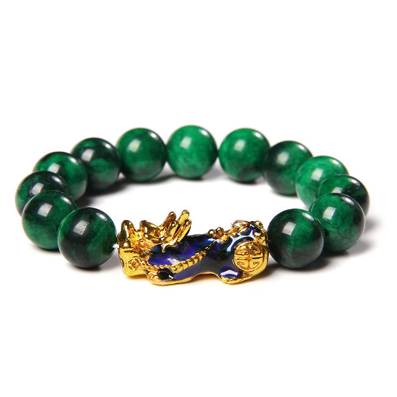 Temperature-sensitive color-changing lucky men's and women's bracelets jewelry